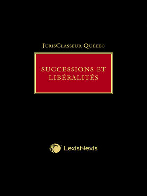 cover image of JCQ &#8212; Successions et libéralités